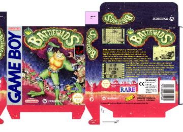 BATTLETOADS GAME BOY CAJA BOX PAL ESP