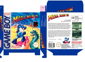 MEGA MAN 3 PAL ESP CAJA BOX GAME BOY