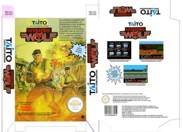 OPERATION WOLF NES 8 BIT RETRO REPRO CAJA BOX PORTRAIT ESPAÑA NINTENDO 