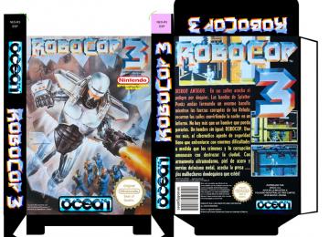 ROBOCOP 3 PAL ESPAÑA NES CAJA BOX PORTRAIT RETAIL NINTENDO 8 BIT NES