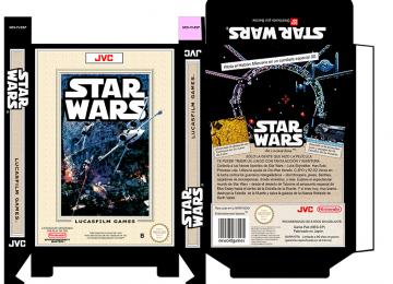 STAR WARS CAJA BOX PLANTILLA NES RETRO