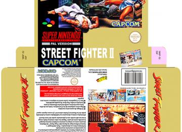 STREET FIGHTER 2 PAL ESPAÑA CAJA BOX PORTRAIT